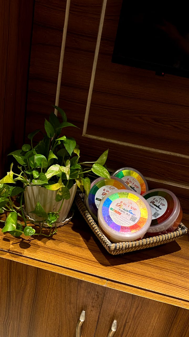 রেইনবো গ্লো ৬ ইন ১ ফেশিয়াল কিট কম্বো অফার (২টা) - Image 3